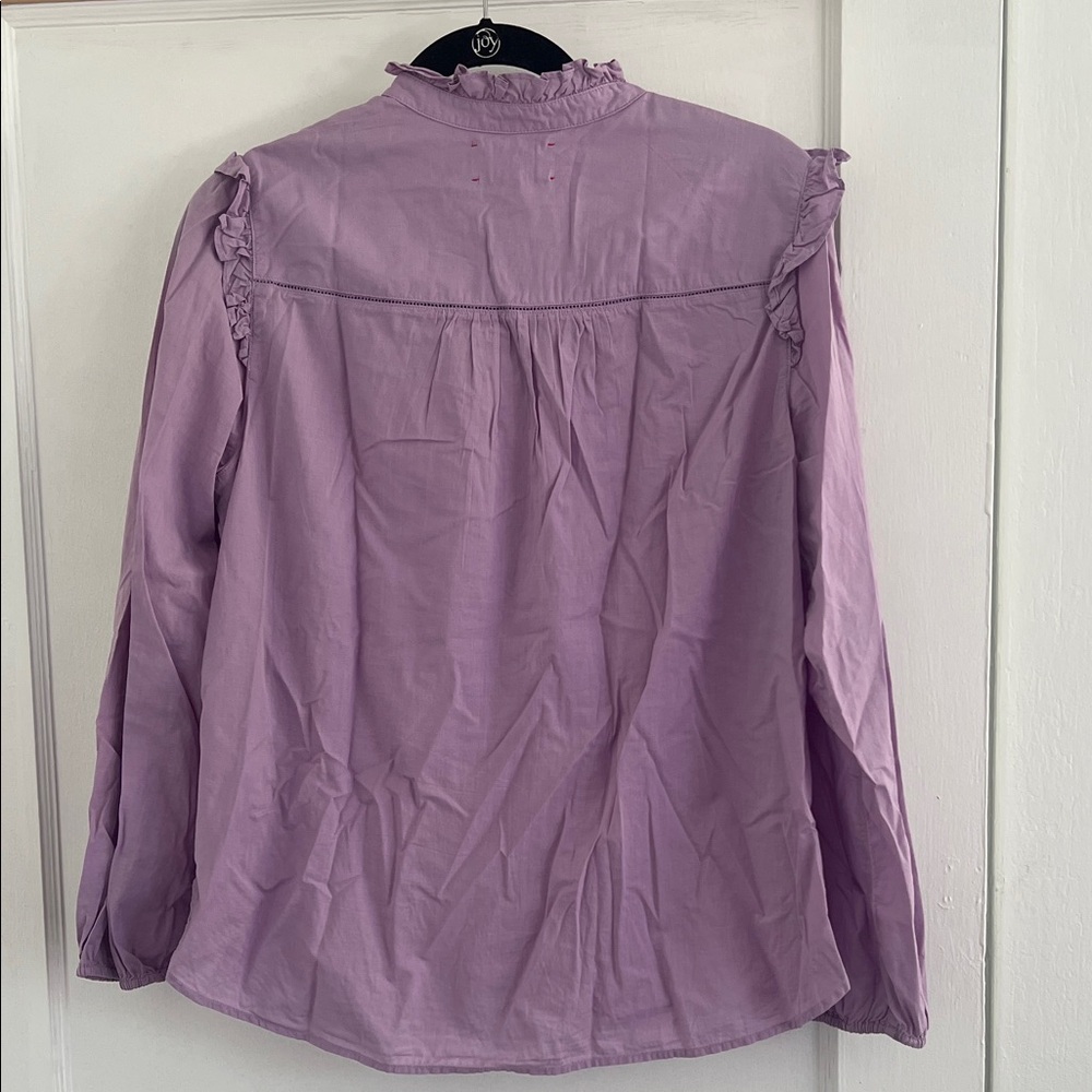 XiRENA Lavender Ruffle Blouse - Picture 4 of 7